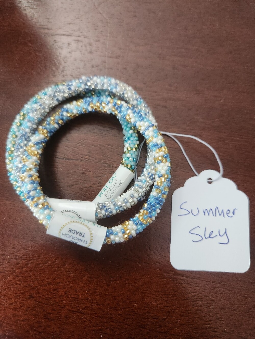 The Original Roll-On Bracelet Bundle Of Three - Summer Sky